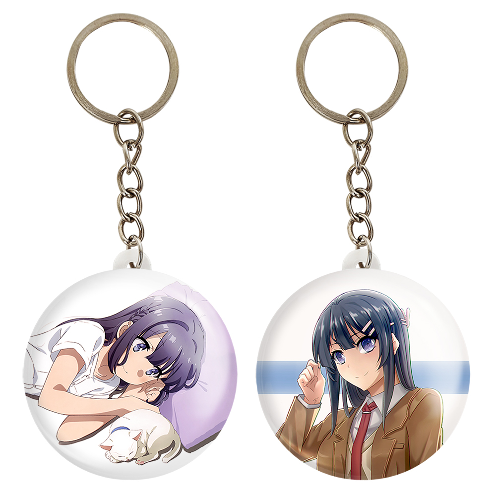 جاکلیدی خندالو مدل مای و شوکو انیمه بانی گرل سنپای کد 1640316404 مجموعه 2 عددی