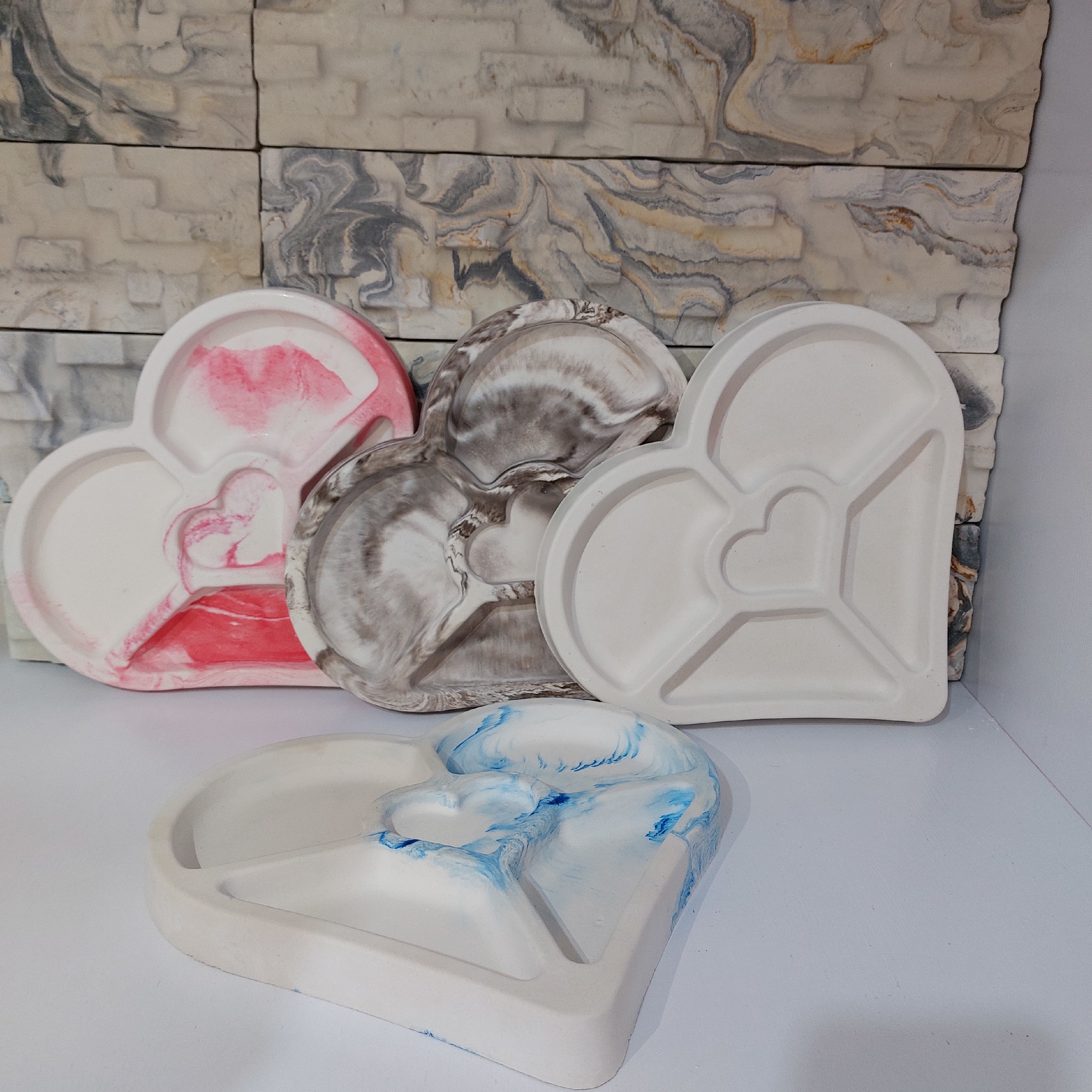 اردوخوری سنگی مدل قلب