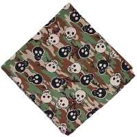 دستمال سر و گردن مدل چریکی اسکلت Rokh133