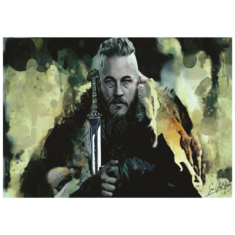 تابلو شاسی مدل شاه راگنار لودبروک وایکینگ | دنیای قاب