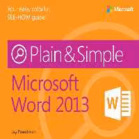 خرید و دانلود نسخه کامل کتاب Microsoft Word 2013 Plain &amp; Simple