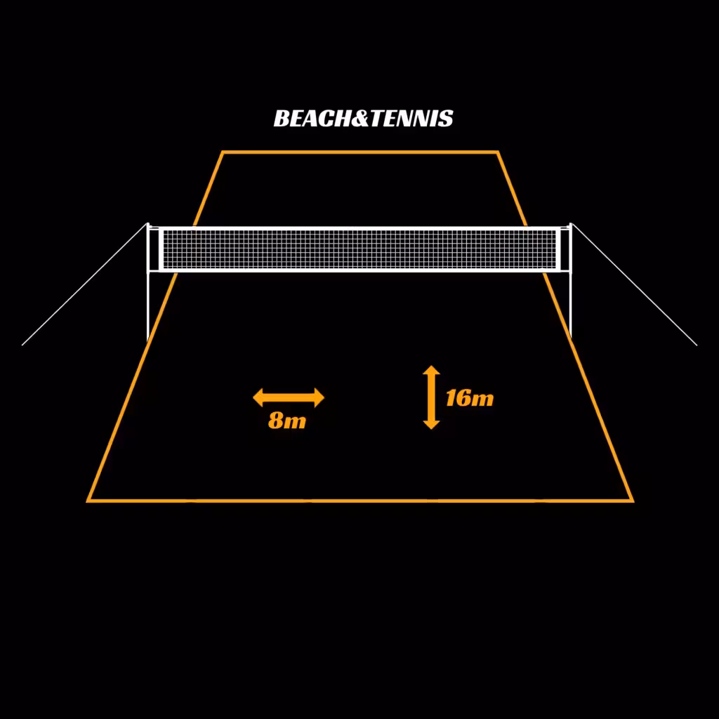 نوار دور زمین تنیس ساحلی BEACH&TENNIS