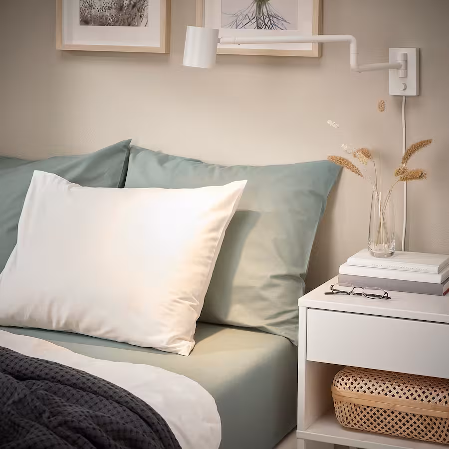 ملحفه ایکیا مدل DVALA دو نفره سایز 180x200 سانتی متر