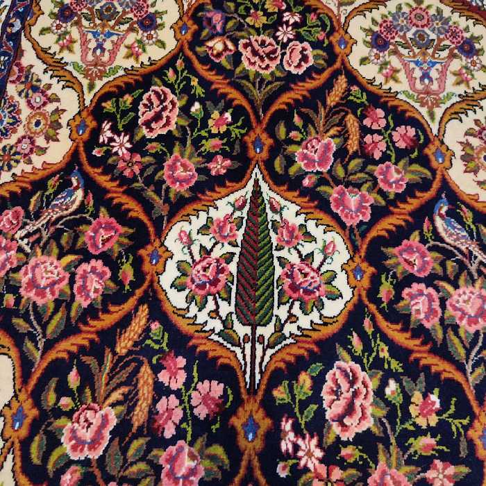 فرش دستبافت سه متری طرح درخت زندگی کد AA425