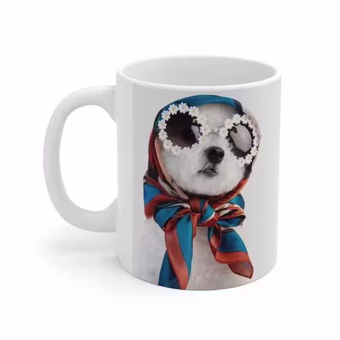ماگ طرح سگ Dog مدل NM1216