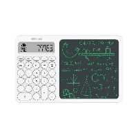 ماشین حساب و پد یاداشت گرین لاین مدل Green Lion CalcWrite Pro Calculator-Writing Pad Combo GNCALCWPADWH