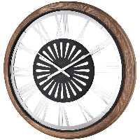 ساعت ديواری چوب_فلز لوتوس کد محصول: WM-19027-ARTHUR-SILVER