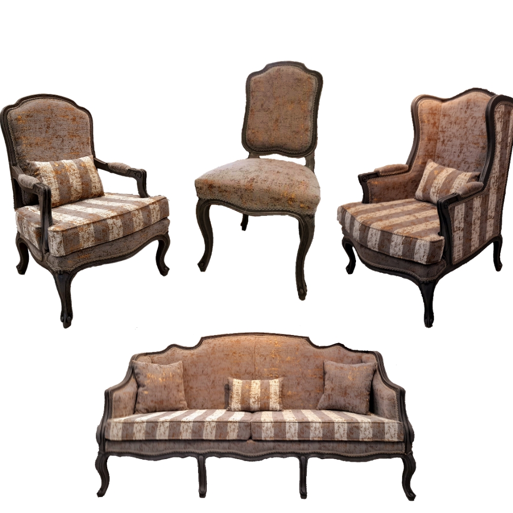 مبل راحتی 7 نفره مدل کلاسیک فرانسوی