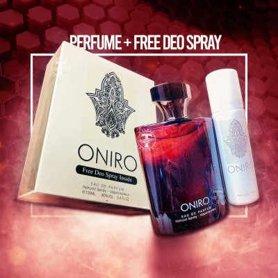 عطر ادکلن مردانه فراگرنس ورد اونیرو (Fragrance World Oniro) با اسپری رایگان - اورجینال