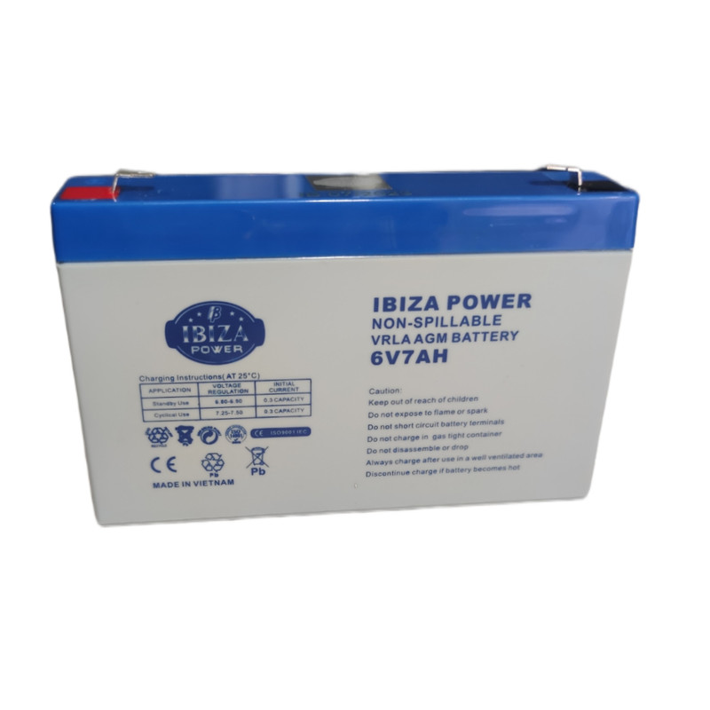 باتری یو پی اس 6 ولت 7 آمپر ساعت ایبیزا مدل 6v7ah