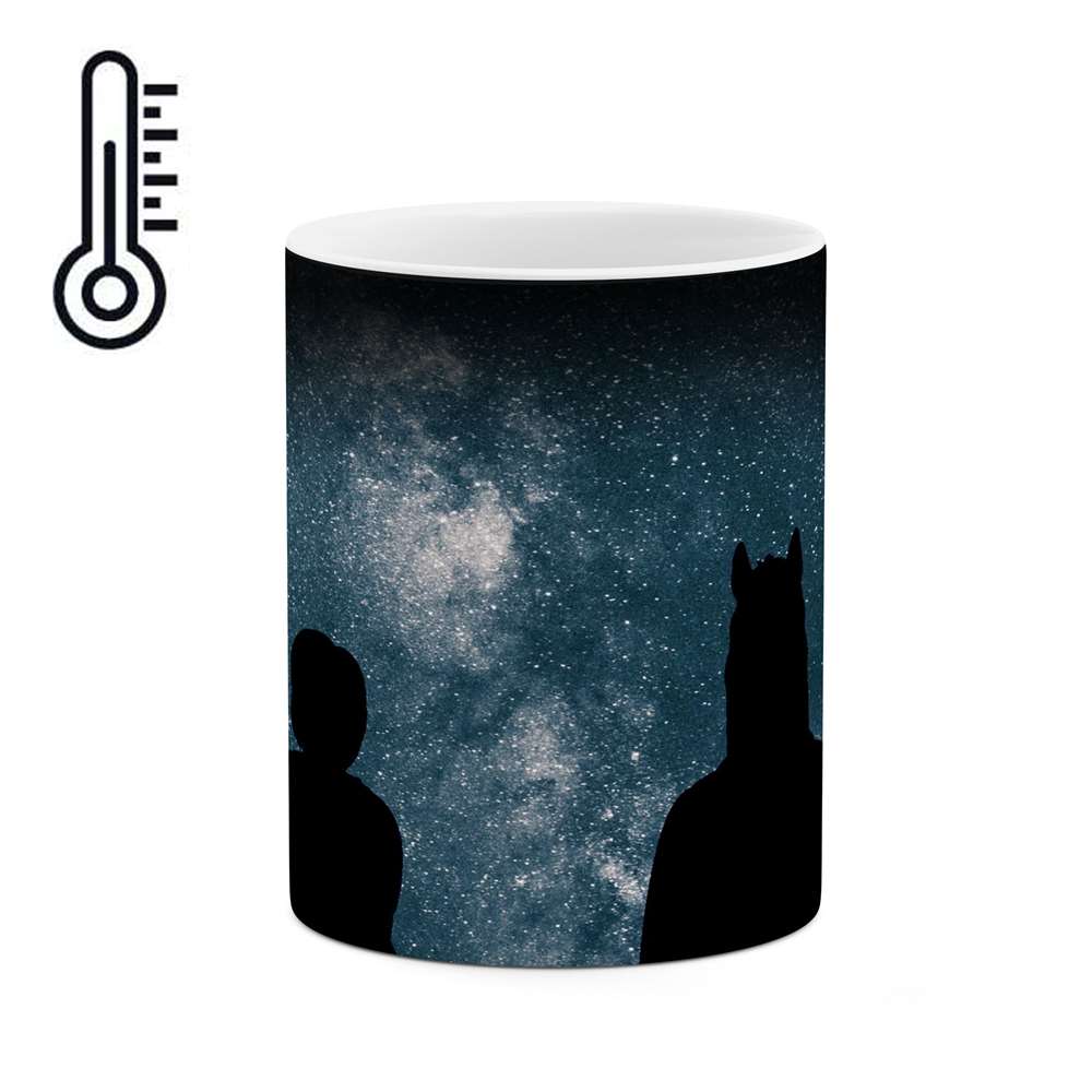 ماگ حرارتی طرح انیمیشن BoJackHorseman مدل mgph12074