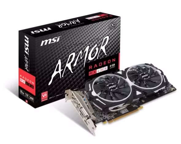کارت گرافیک ام اس آی RX 480 ARMOR OC 8GB