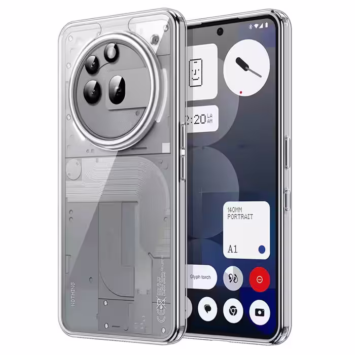 کاور شفاف مناسب برای گوشی Nothing Phone 3A Pro مدل دور ژله ای پشت طلق