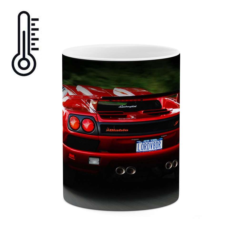 ماگ حرارتی طرح ماشین Lamborghini diablo مدل mgph15625