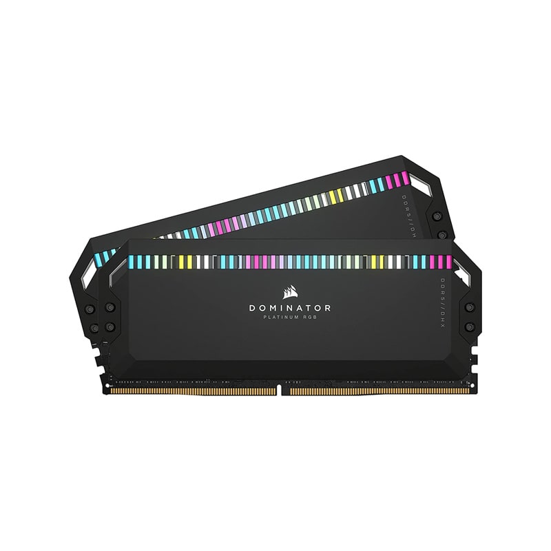 رم کورسیر مدل DOMINATOR PLATINUM RGB 64GB (2x32GB) 5600MHz DDR5 CL40 AMD EXPO - فروشگاه کارما آی‌تی