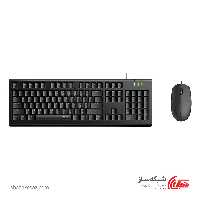 قیمت و خرید کیبورد و ماوس رپو با سیم Rapoo X125S - شبکه ساز