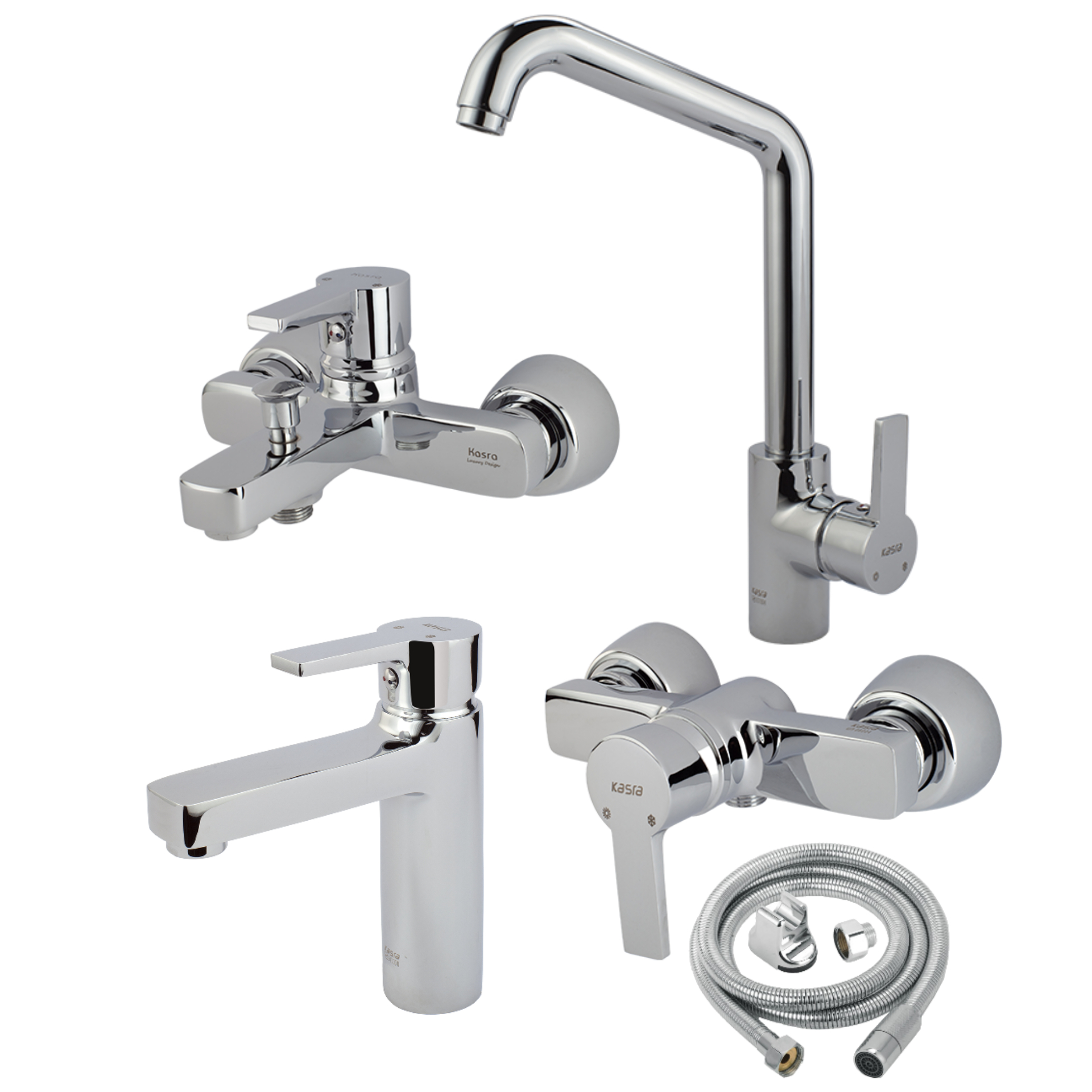 ست شیرآلات کسری مدل امگا مجموعه 5 عددی