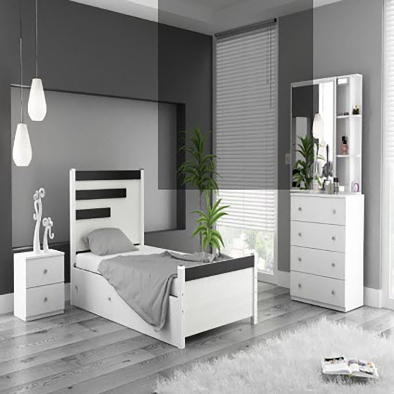 تخت خواب یک نفره مدل رادو بدون کشو بدون تشک(ارسال پس کرایه)