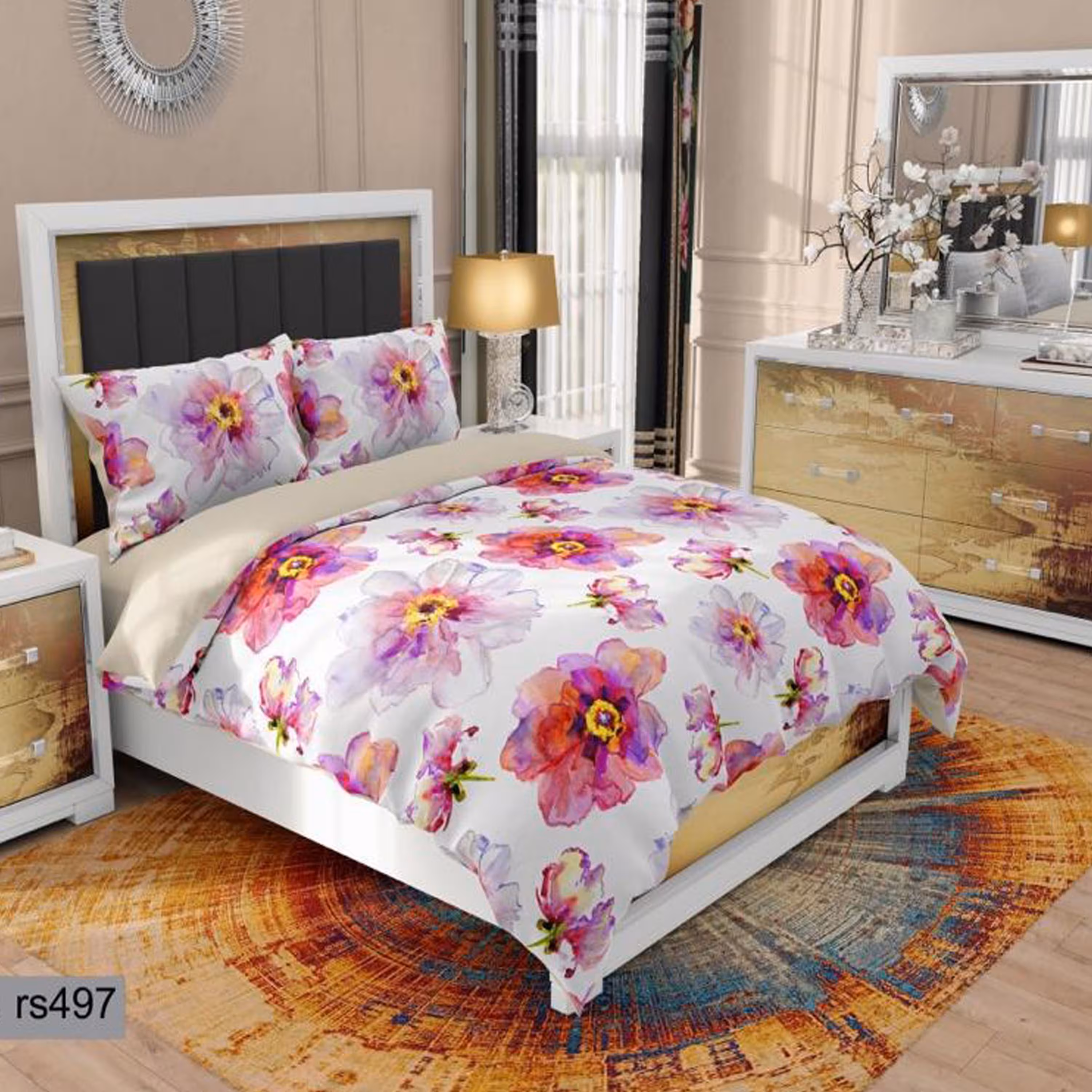 سرویس روتختی 1 نفره تنسل چاپی برندترک لند (Turk Land)  کد rs 497