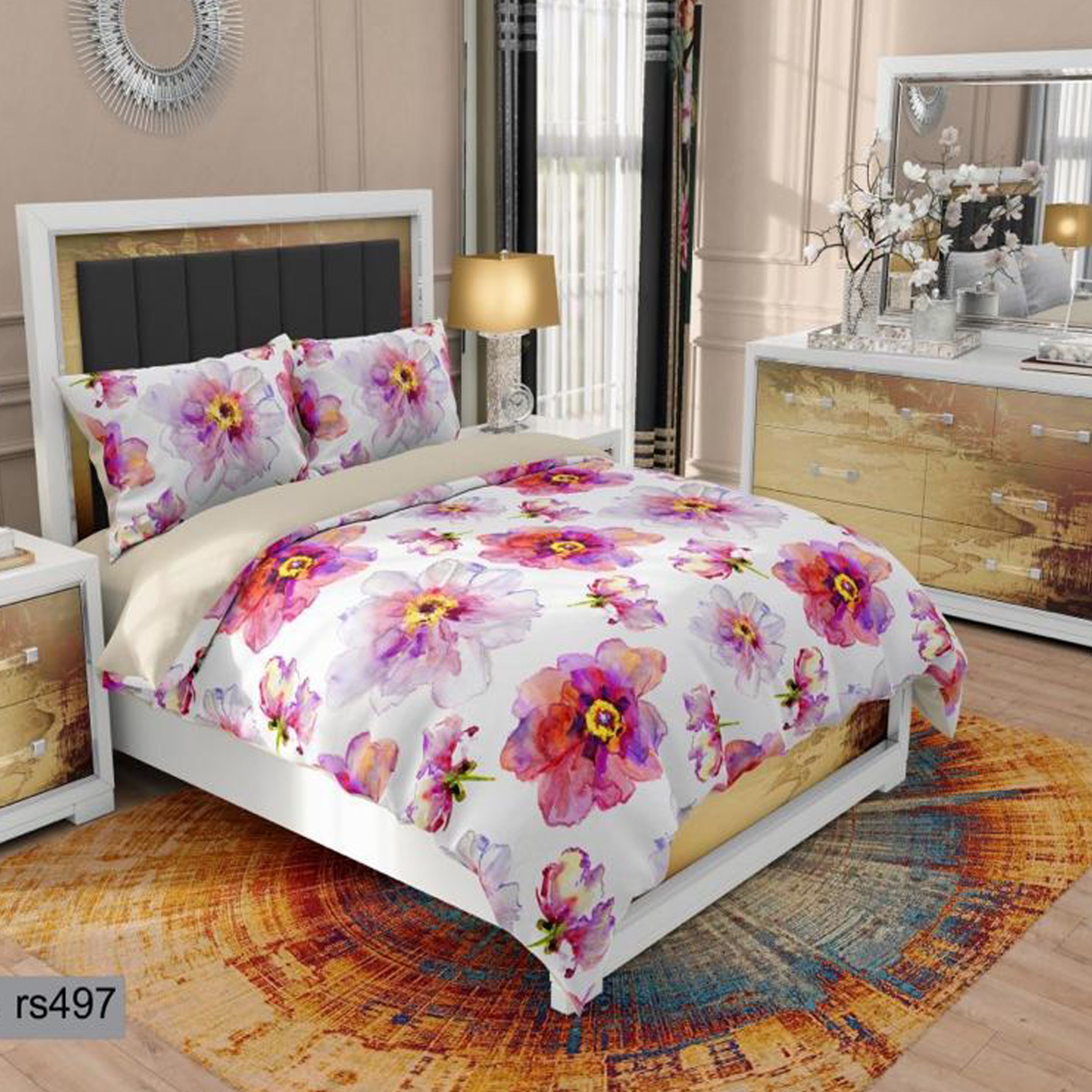سرویس روتختی 1 نفره تنسل چاپی برندترک لند (Turk Land) کد rs 497