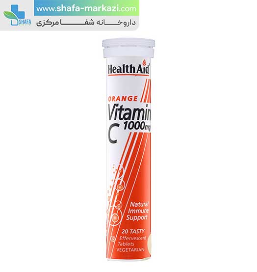 قرص جوشان ویتامین ث 1000 هلث اید | Health aid vitamin C 1000