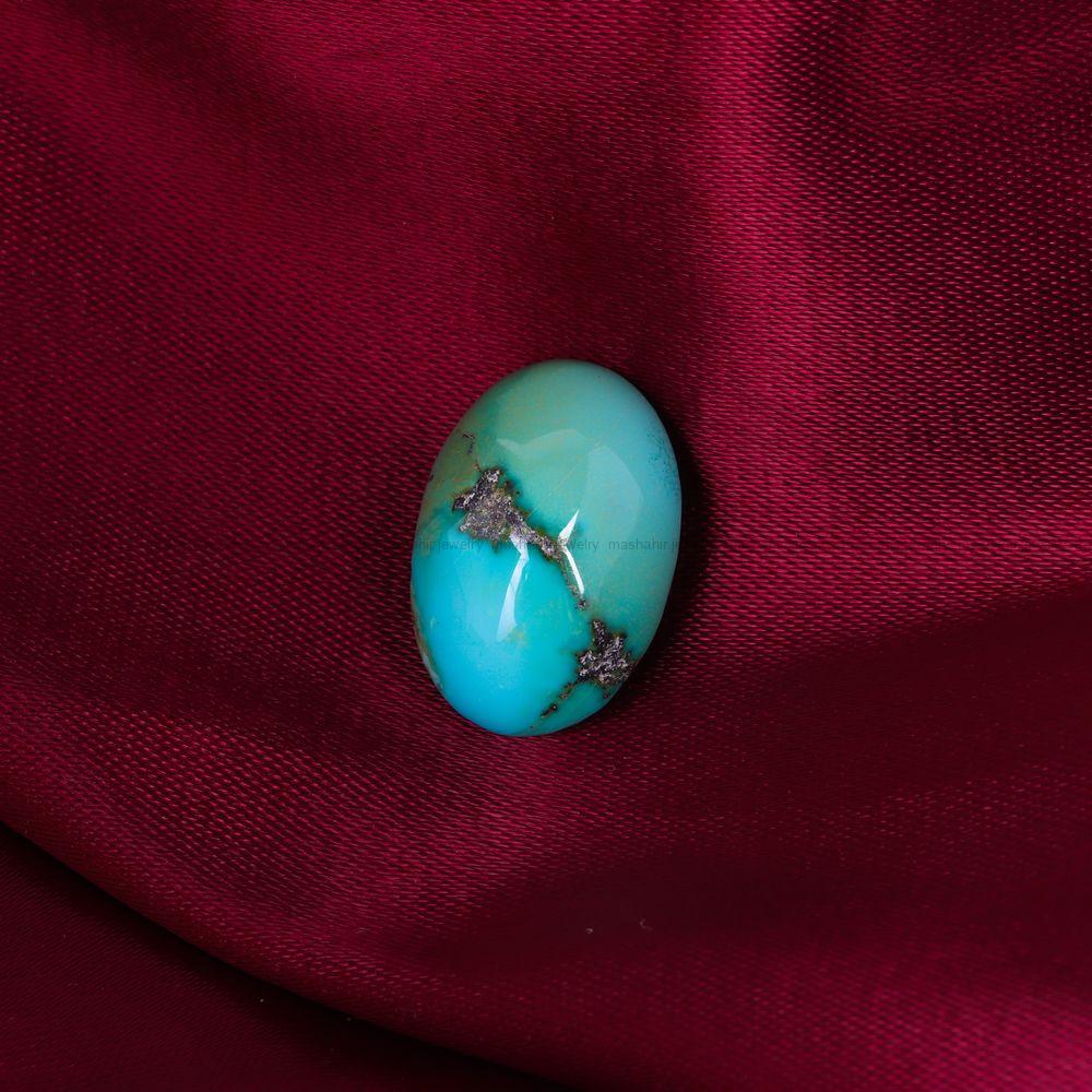 نگین فیروزه شجری کد 11606 - جواهری مشاهیر