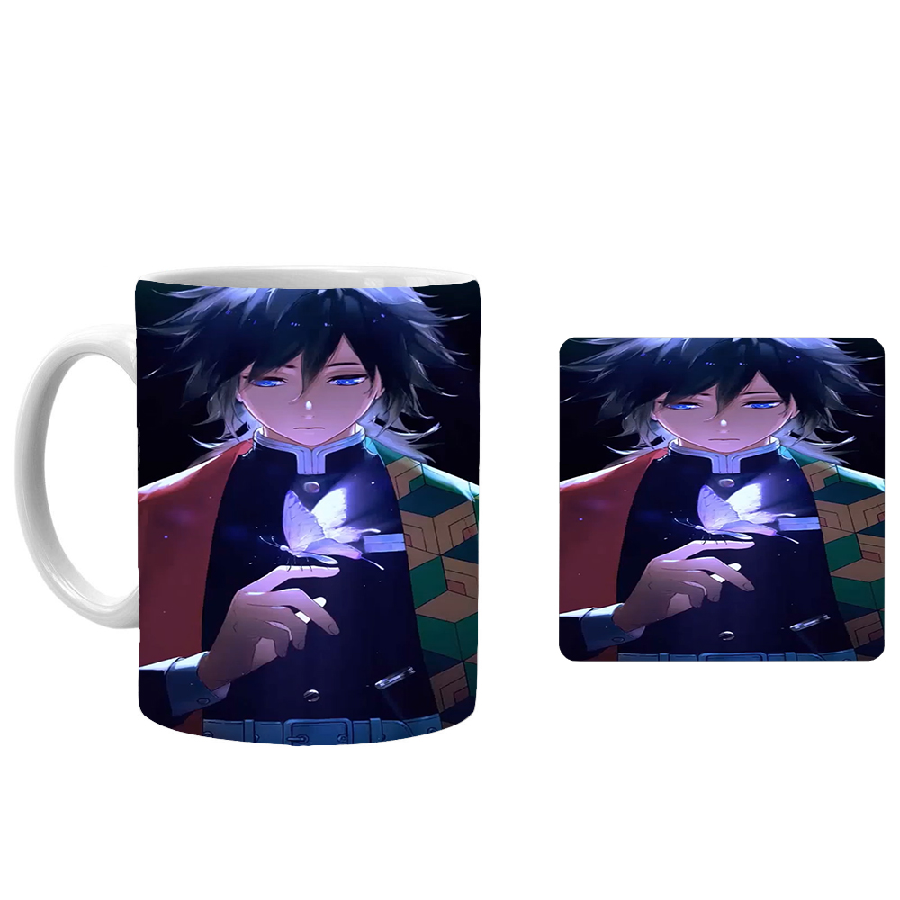 ماگ طرح انیمه شیطان کش xd3 به همراه زیرلیوانی