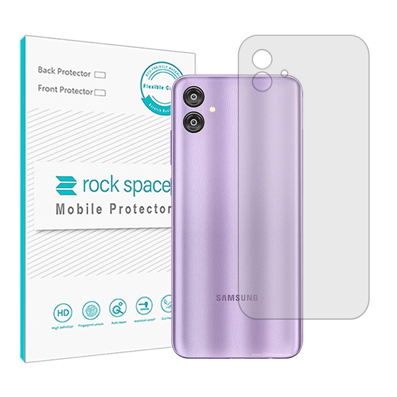 گلس پشت گوشی سامسونگ F04 مدل نانو هیدروژل شفاف برند راک اسپیس کد S