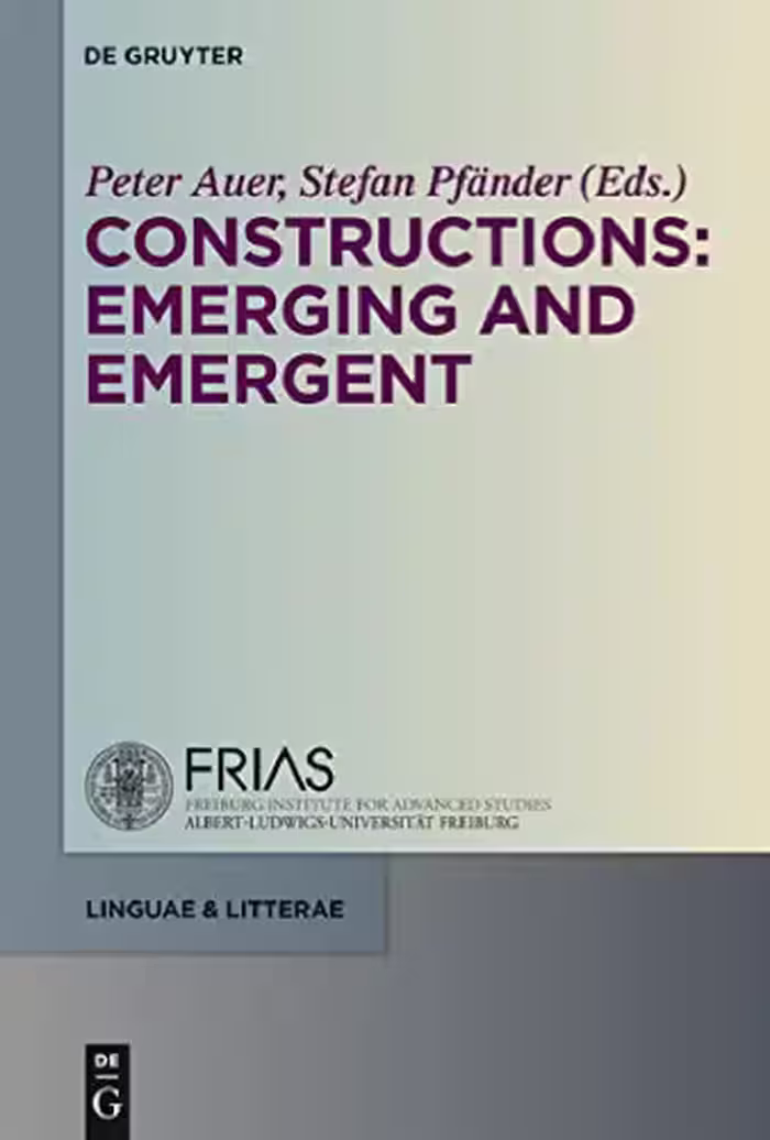 خرید و دانلود نسخه کامل کتاب Constructions: Emerging and Emergent