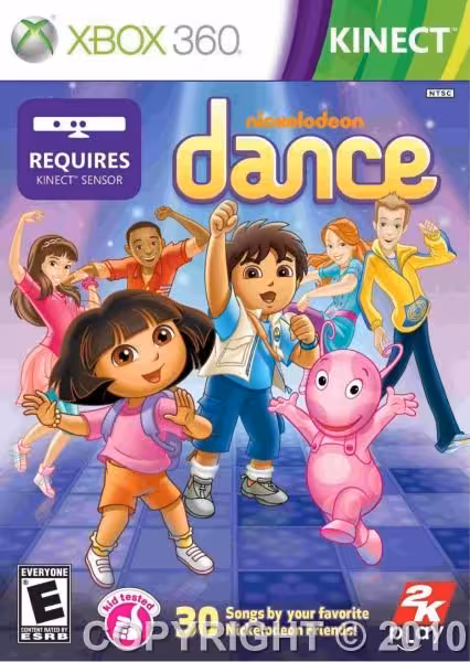 بازی کینکت کنسول Xbox360 nickeldeon dance