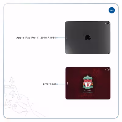 برچسب پوششی ماهوت مدل Liverpool مناسب برای تبلت اپل iPad Pro 11 2018 A1934