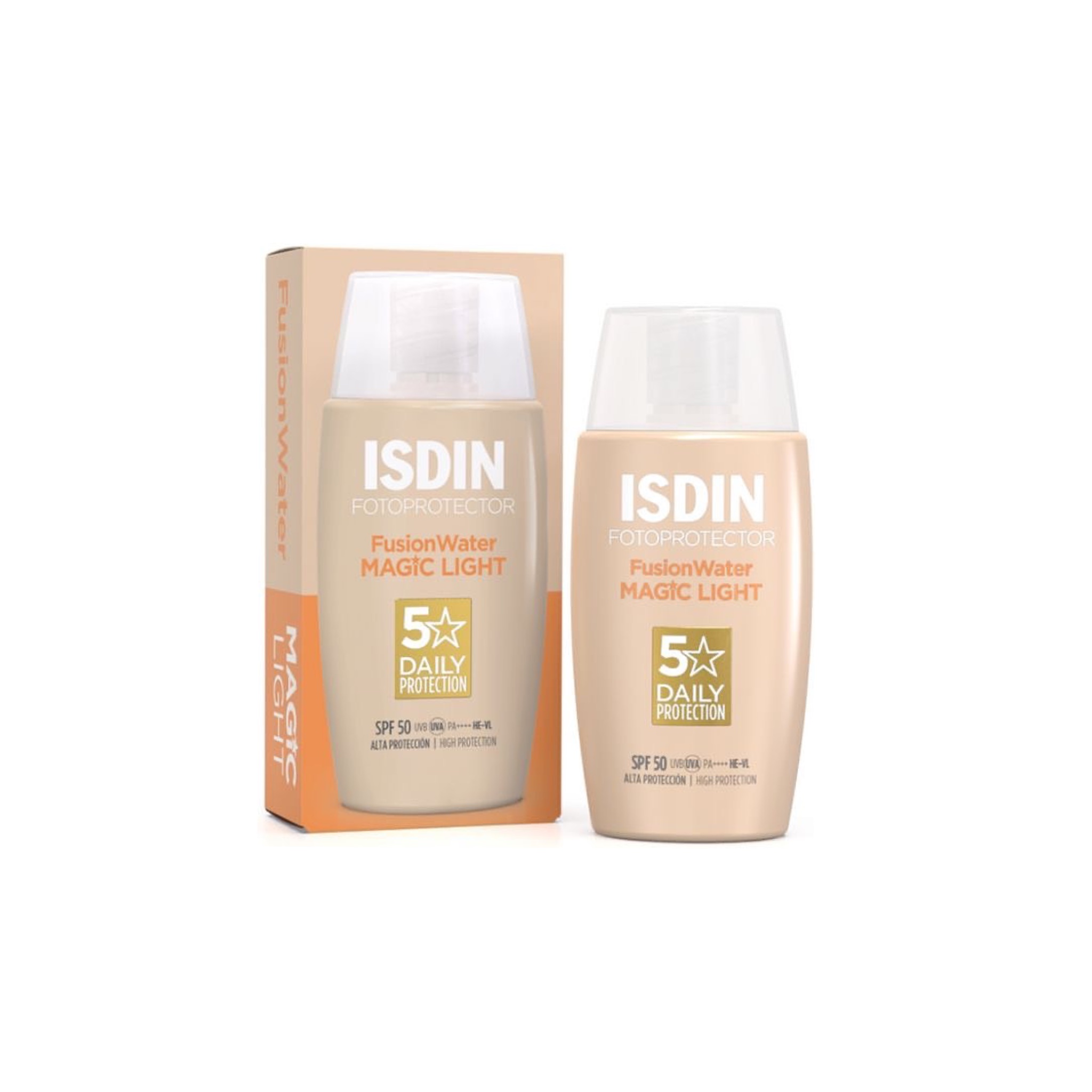 ضد آفتاب فیوژن واتر مجیک لایت SPF50  ایزدین رنگی