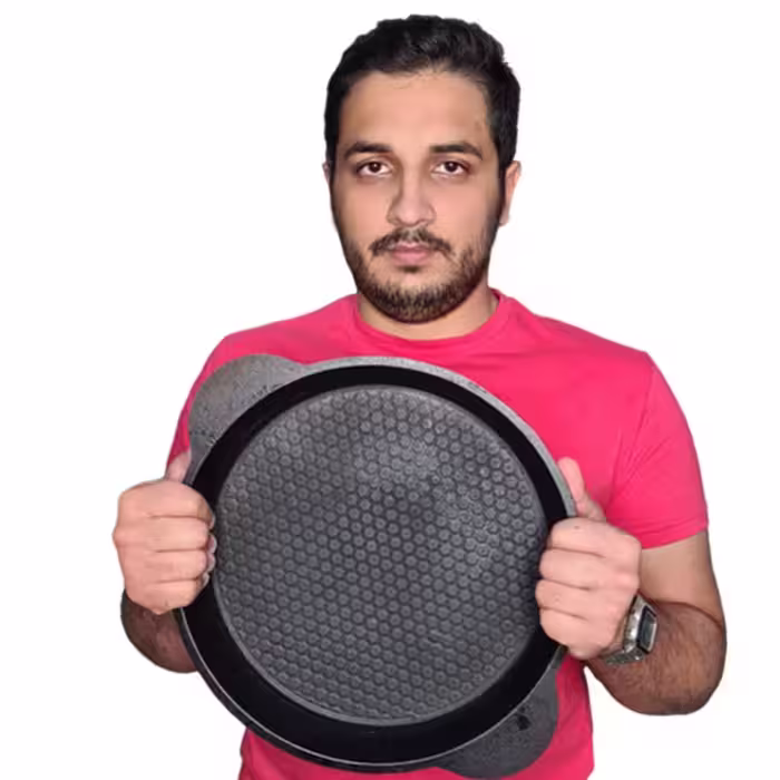 ماهیتابه چدن آب بندی شده (  برای کم خونی ، تابه چدنی اصل(چدن روسی ماهی تابه چدنی)