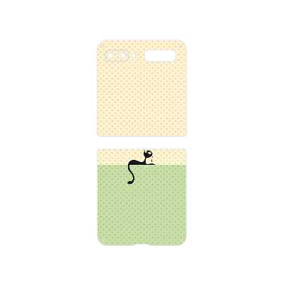 برچسب پوششی ماهوت مدل Minimal Internet Cat Icon مناسب برای گوشی موبایل سامسونگ Galaxy Z Flip