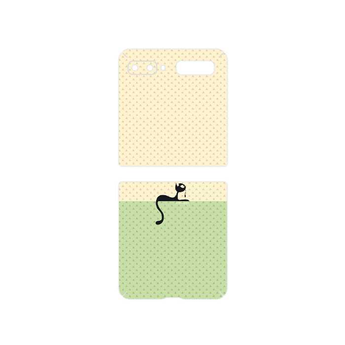 برچسب پوششی ماهوت مدل Minimal Internet Cat Icon مناسب برای گوشی موبایل سامسونگ Galaxy Z Flip