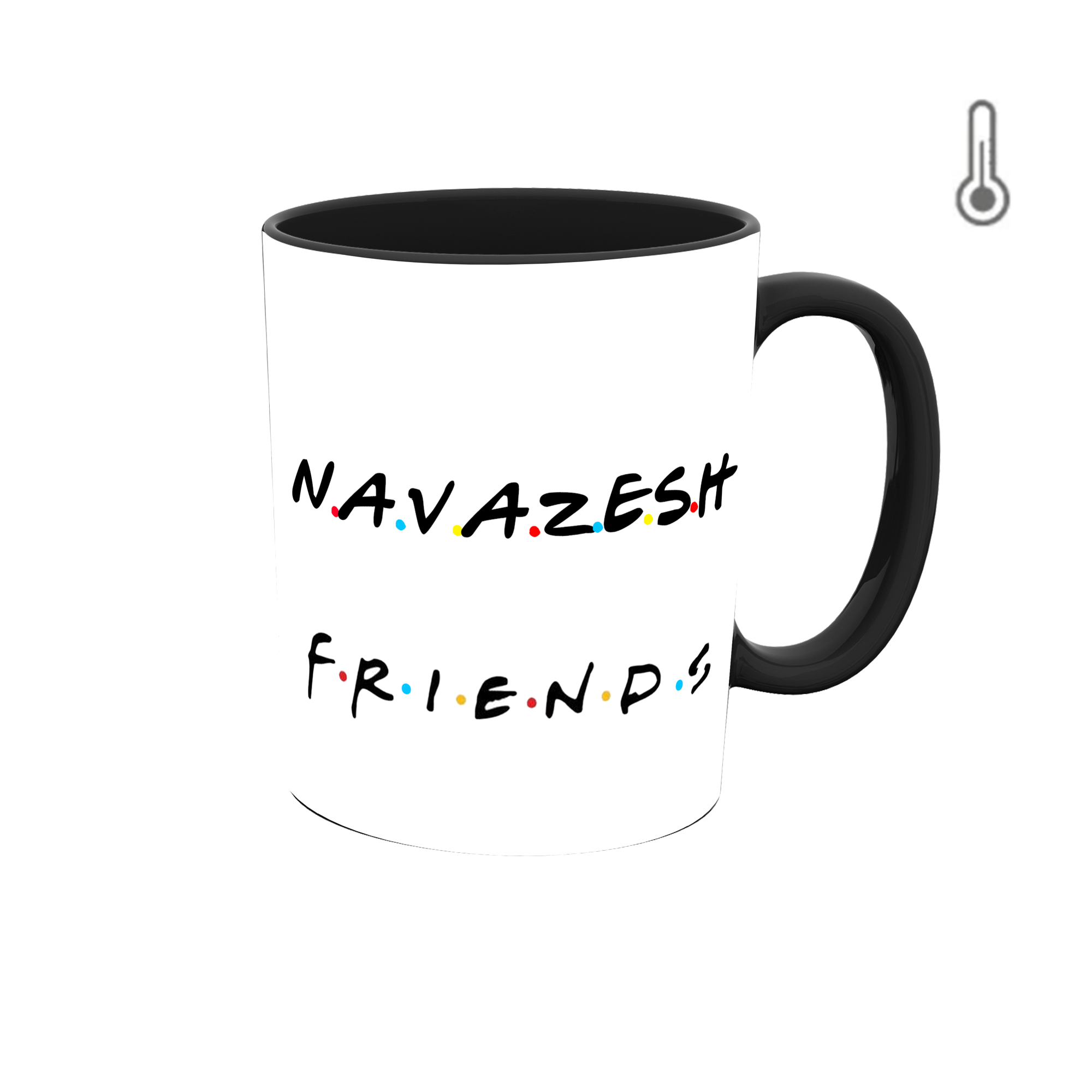 ماگ حرارتی طرح اسم نوازش مدل فرندز