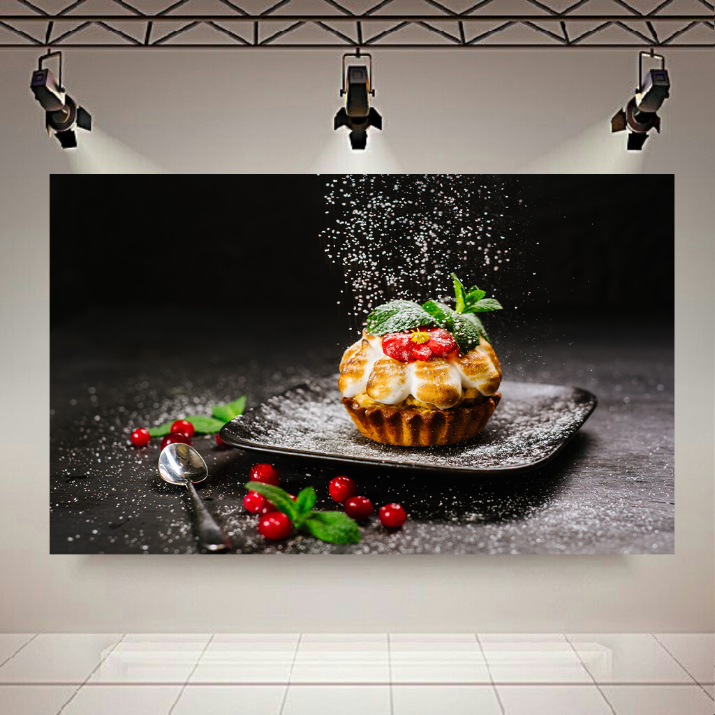 تابلو بوم طرح کافی شاپ مدل دسر کد AR2596