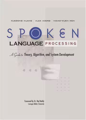 خرید و دانلود نسخه کامل کتاب Spoken Language Processing: A Guide to Theory, Algorithm and System Development