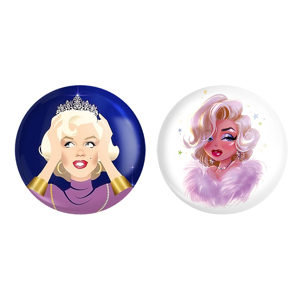 پیکسل خندالو مدل مرلین مونرو Marilyn Monroe کد 39873984 مجموعه 2 عددی