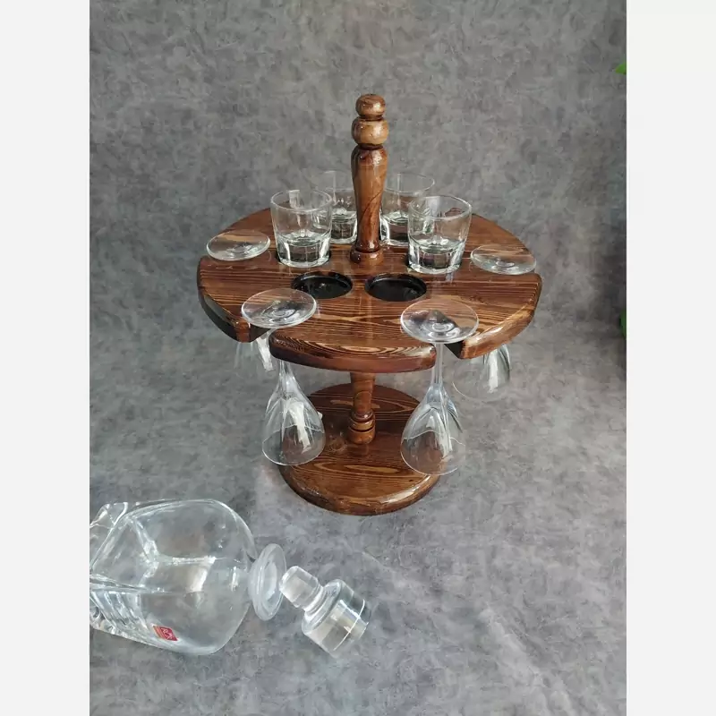 استند گیلاس خوری چوبی