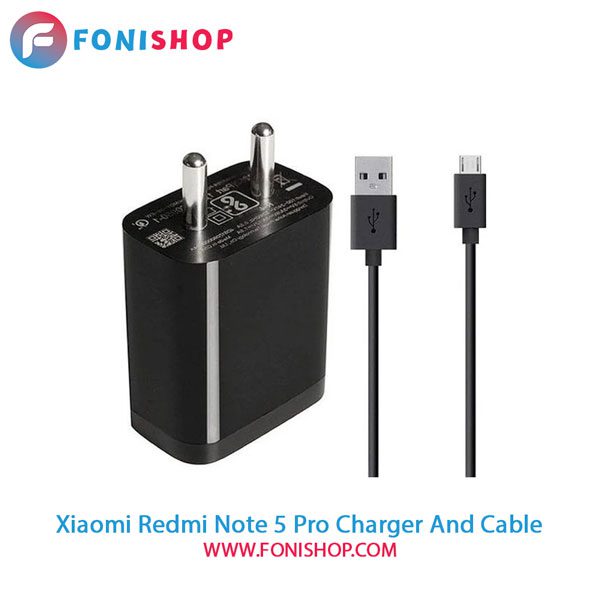 کابل و شارژر فست شارژ اصلی شیائومی Xiaomi Redmi Note 5 Pro