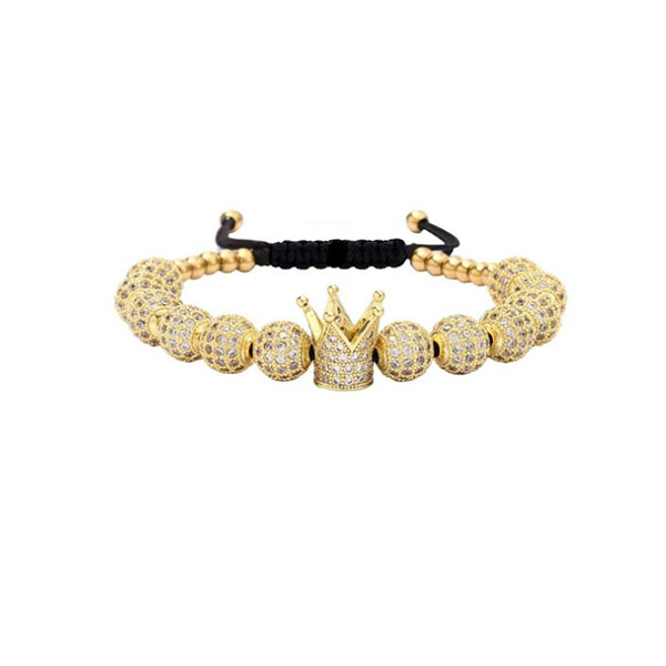 دستبند طرح تاج کد 20