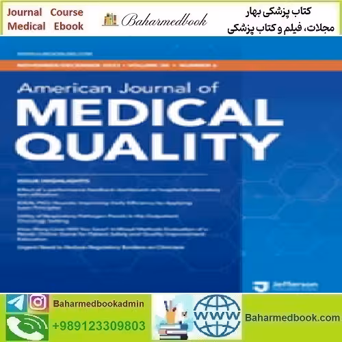 American Journal of Medical Quality Volume 38 1 to 6 202
