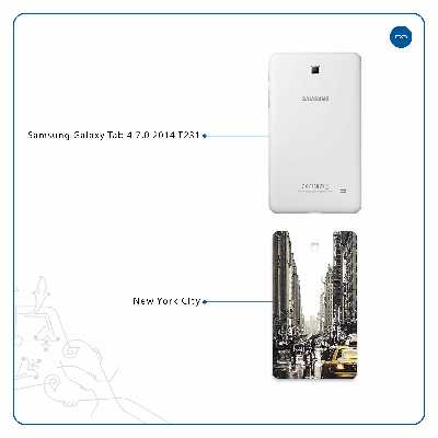 برچسب پوششی ماهوت مدل New York City مناسب برای تبلت سامسونگ Galaxy Tab 4 7.0 2014 T231