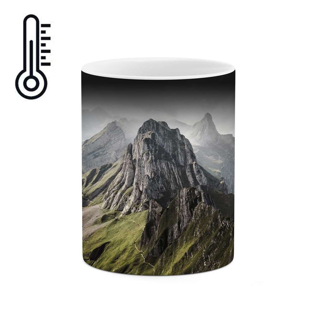 ماگ حرارتی کاکتی طرح کوهستان مدل mgh17435