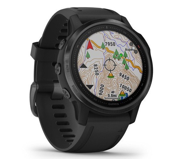 ساعت و جی پی اس ورزشی گارمین مدل فنیکس 6 اس پرو با بند سیلیکون مشکی