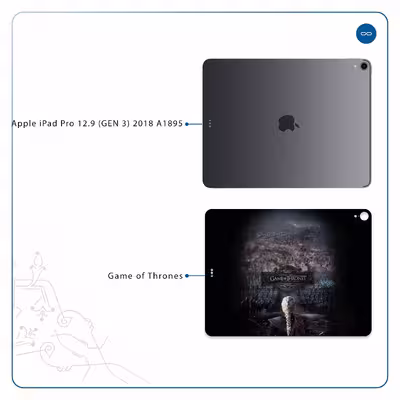 برچسب پوششی ماهوت مدل Game of Thrones مناسب برای تبلت اپل iPad Pro 12.9 (GEN 3) 2018 A1895