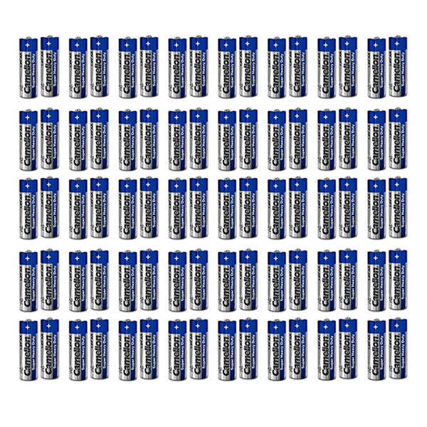 باتری قلمی و نیم قلمی کملیون مدل Super Heavy Duty مجموعه 80 عددی