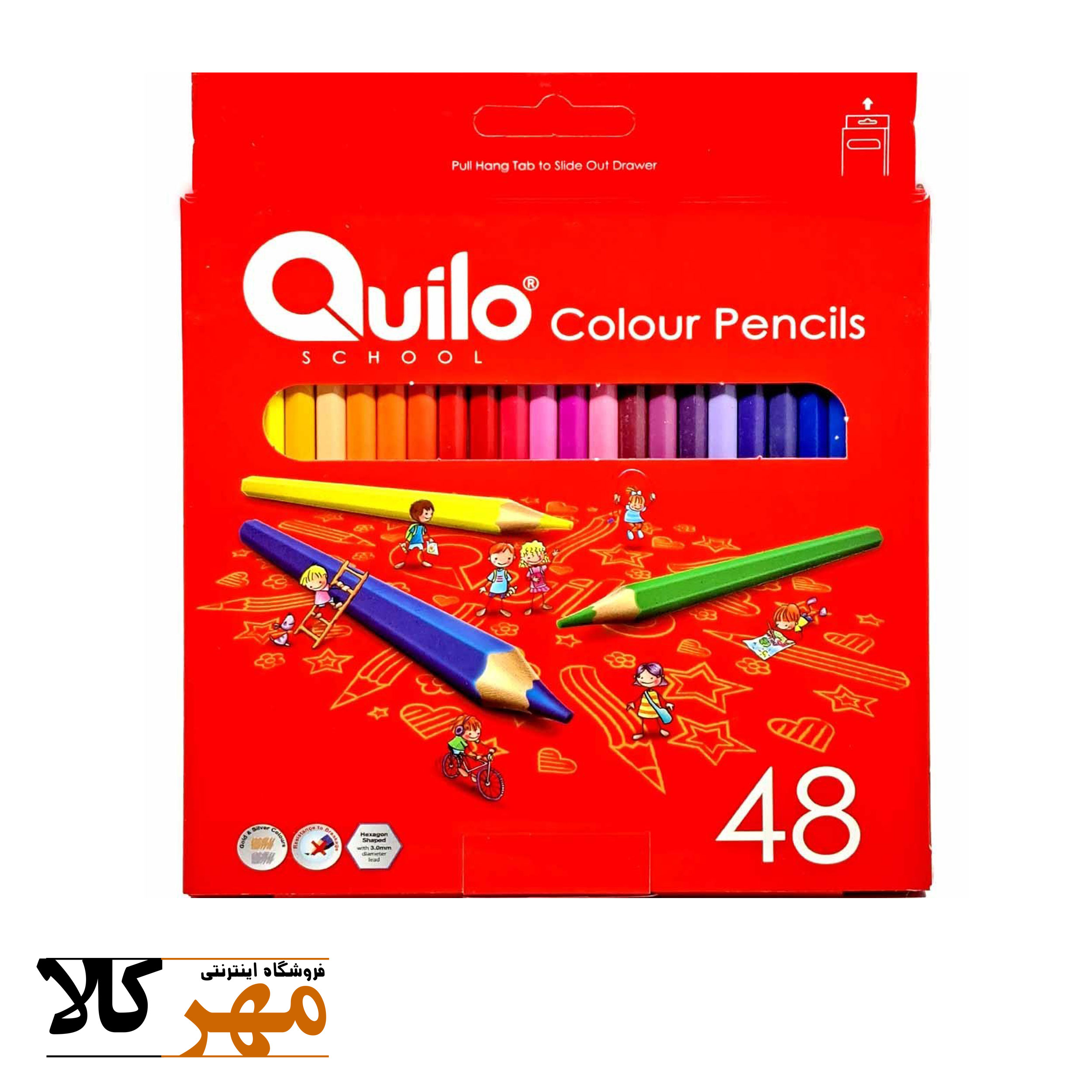 مدادرنگی 48رنگ کوئیلو جلد مقوایی