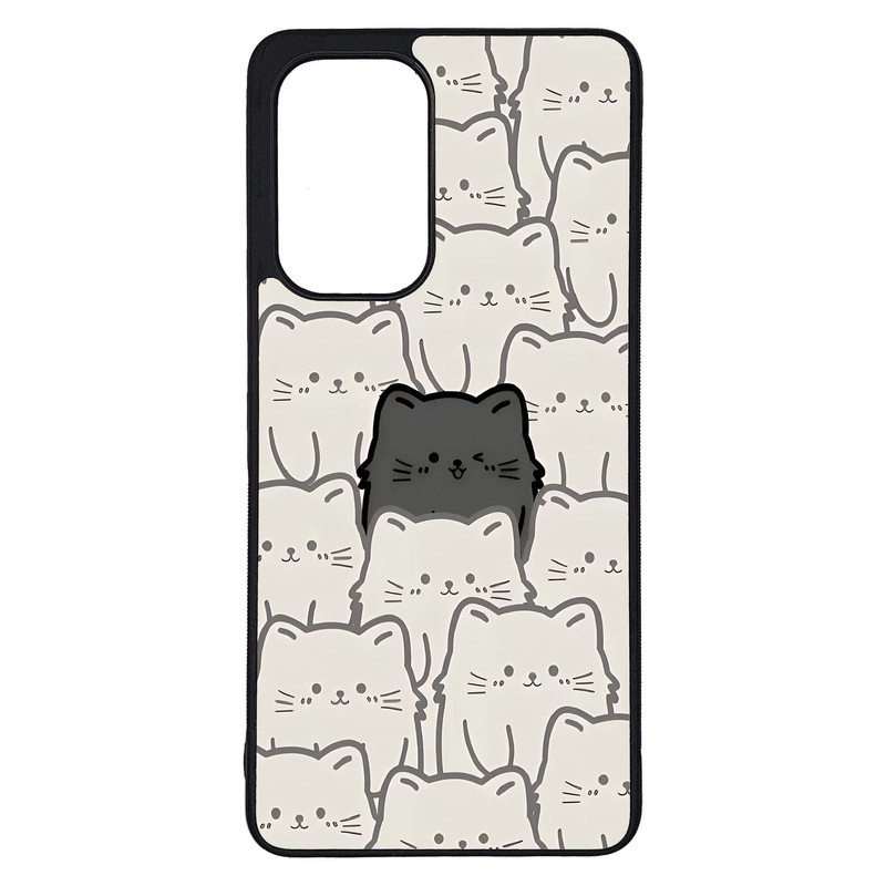 کاور طرح گربه کد G-100 مناسب برای گوشی موبایل سامسونگ Galaxy A53 / A53 5G | دیجی قاب دونی